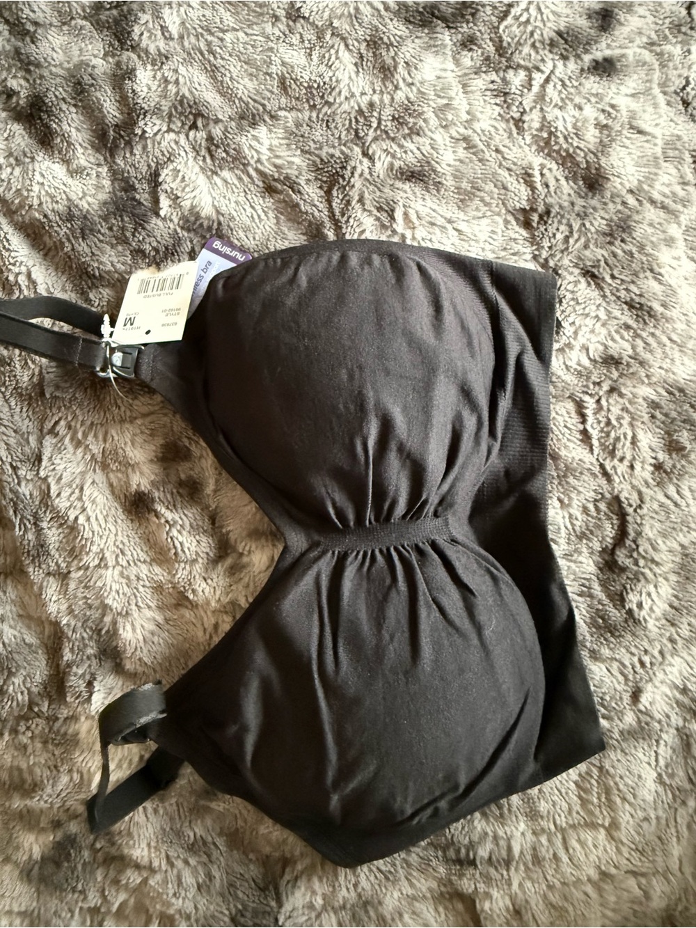 Motherhood Maternity Black Full Bust Nursing Bra M NWT